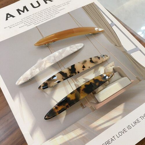 Pinces À Cheveux En Acétate Pour Femmes, 11.5 Cm De Long, Épingles À Queue De Cheval, Accessoires Pour Cheveux, Barrettes Tendance 