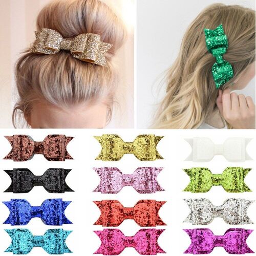 Épingles À Cheveux À Paillettes Pour Filles, Barrettes Brillantes, Attaches Pour Enfants, Accessoires Pour Cheveux 
