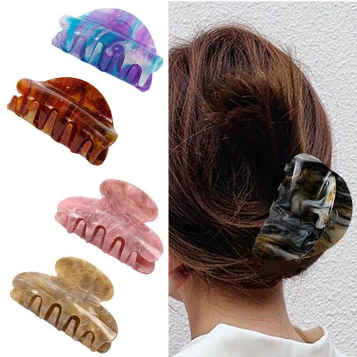 Barrettes À Cheveux En Acétate Pour Femmes, Accessoires De Coiffure, Pinces À Cheveux, Épingles À Cheveux, Ornements 