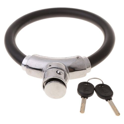 Mini Serrure De Vélo Vtt Vélo De Route Antivol Portable Verrouillage De Roue 12mm Câble En Acier En Forme D'Anneau De Serrure Avec 2 Clés