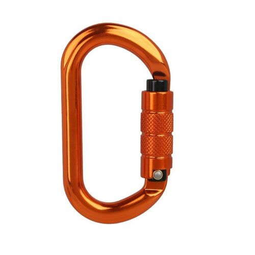 Mousqueton D'Escalade 25kn En Forme De O, Crochet De Verrouillage À Vis Master Auto De Sécurité, Alpinisme En Plein Air, Spéléologie