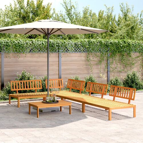 Vidaxl Salon Palette De Jardin 5 Pcs Bois D'acacia Massif