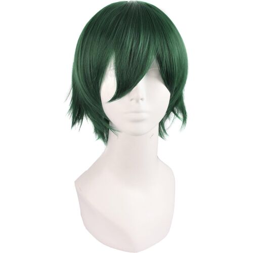 Kalanka-30cm/ 12 Pouce Moyen Droit Homme Droit Perruques (Forest Vert) 