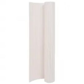 Vidaxl Clôture De Jardin Double Face 110x400 Cm Blanc