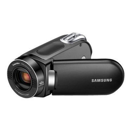Samsung SMX-F300 - Caméscope - mode écran large - 800 KP - 34x zoom optique - Schneider - carte Flash - noir