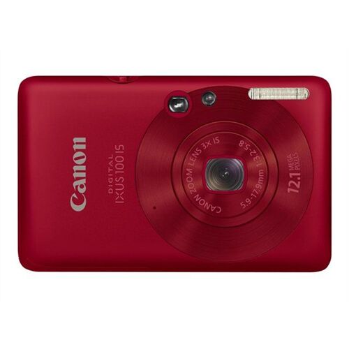 Canon Digital IXUS 100 IS - Appareil photo numérique - compact - 12.1 MP - 720 p - 3x zoom optique - rouge
