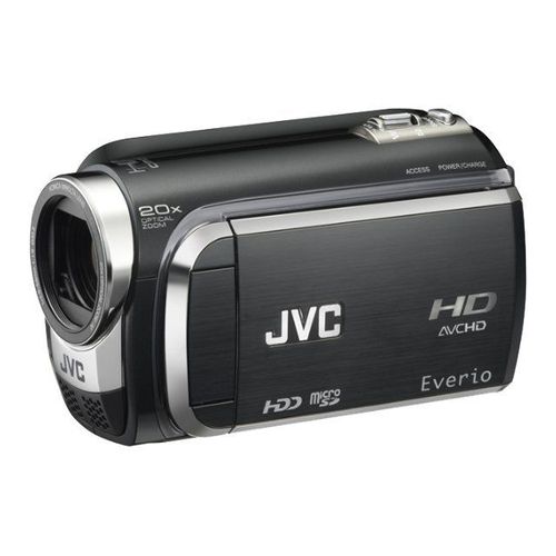 JVC Everio GZ-HD300B - Caméscope - 1080p - 3.05 MP - 20x zoom optique - Konica Minolta - HDD 60 Go - carte Flash - noir onyx
