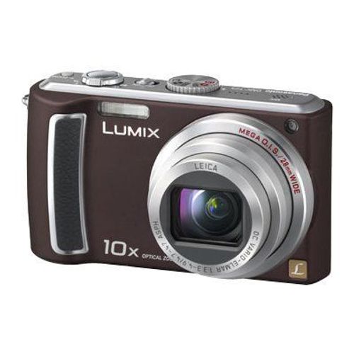 Appareil photo Compact Panasonic Lumix DMC-TZ5 Brun Appareil photo numérique - compact - 9.1 MP - 720 p - 10x zoom optique - Leica - chocolat