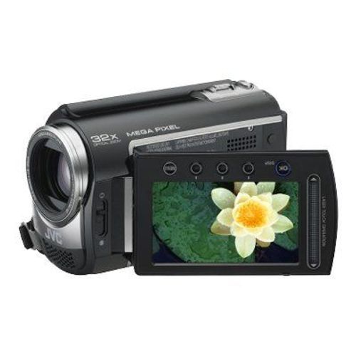 JVC Everio GZ-MG460BEF - Caméscope - mode écran large - 1.07 MP - 32x zoom optique - Konica Minolta - HDD 60 Go - carte Flash