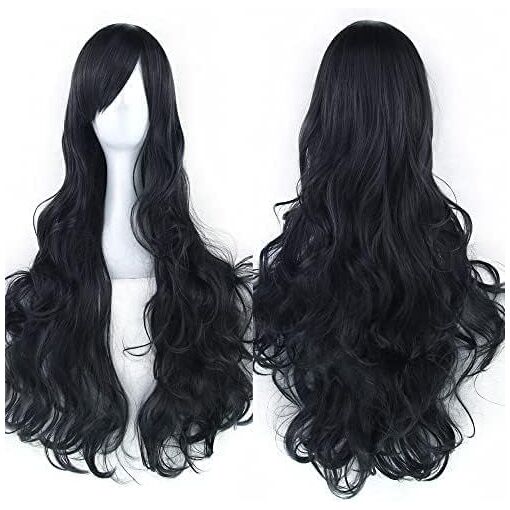 Link Click Cheng Xiaoshi Cosplay perruque 30 cm cheveux noirs courts Anime résistant à la chaleur synthétique Halloween Costume jeu de rôle accessoire cadeau  200000532