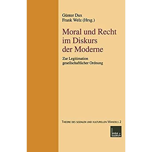 Moral Und Recht Im Diskurs Der Moderne