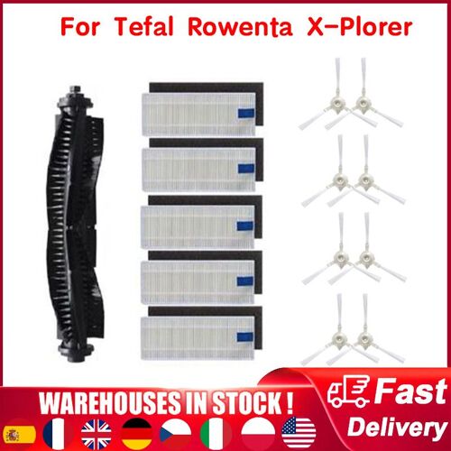 Accessoires de remplacement pour aspirateur Tefal Rowenta x-plorer série 75 RG7687, rouleau principal, brosse latérale, filtre