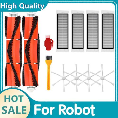 Accessoires pour aspirateur Robot Xiaomi Mijia, 2 filtres H, brosse latérale principale, pièces de rechange