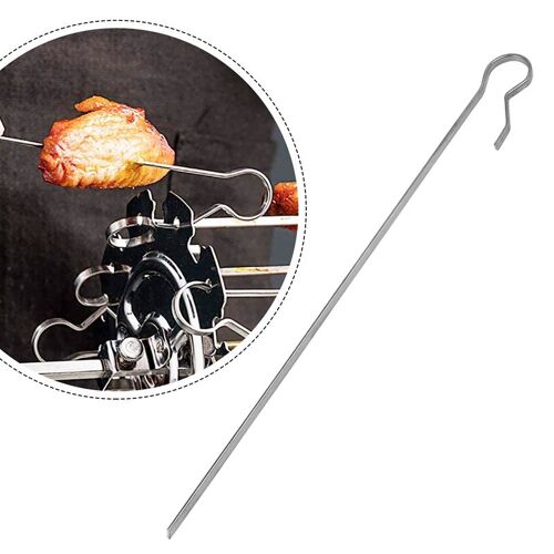 Barbecue et friteuse à Air, accessoires de cuisine, Cage à Kebab 304, four électrique, brochettes en acier inoxydable, fourchette à rôtir, brosse de gril