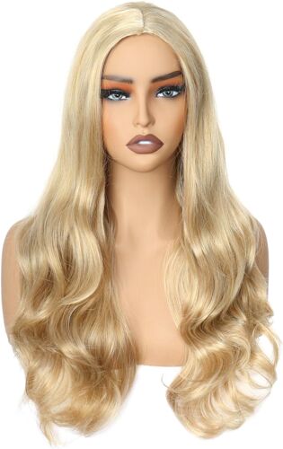 Kalanka-Colorfulpanda - Perruque Longue Ondulée Pour Femme - Cheveux Synthétiques Naturels Bouclés - Costume Charmant Pour Femme Et Fille - Carnaval, Fête, Halloween, Cosplay - 65 Cm 