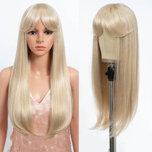 Perruque Femme Longue Bouclée Blonde - État Neuf Sans étiquettes, Référence 1001