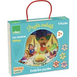 Vilac 4 Puzzles Évolutifs Les Vacances