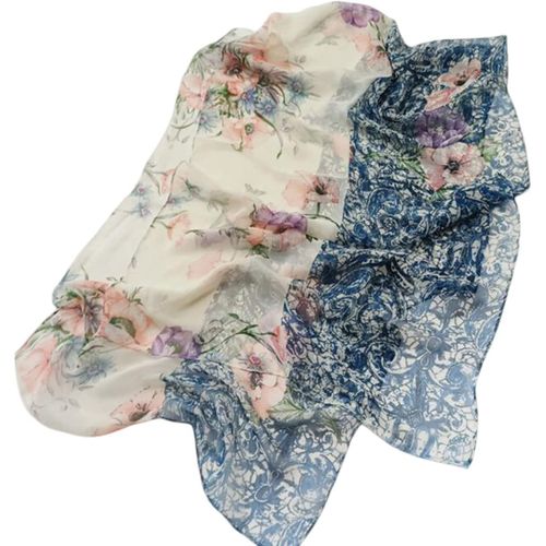 Cheng-Grosse Echarpe Femme Echarpes Et Foulards De Georgette Léger Écharpe Cadeau Châles Etole Femme Hiver, 38