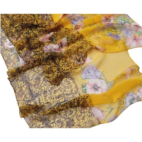 Cheng-Grosse Echarpe Femme Echarpes Et Foulards De Georgette Léger Écharpe Cadeau Châles Etole Femme Hiver, 38