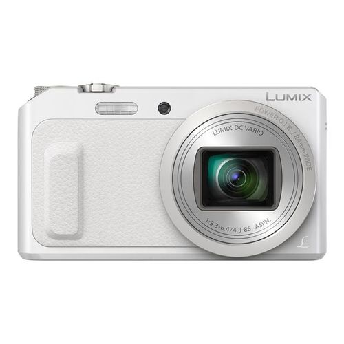Appareil photo Compact Panasonic Lumix DMC-TZ57 Blanc Appareil photo num?rique - compact - 16.0 MP - 1080p - 20x zoom optique - Wi-Fi - blanc