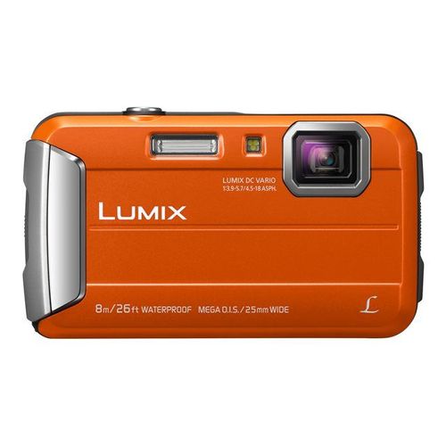 Appareil photo Compact Panasonic Lumix DMC-FT30 Orange Appareil photo num?rique - compact - 16.1 MP - 720 p - 4x zoom optique - sous-marin jusqu'? 8 m - orange