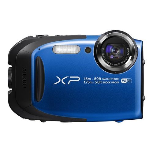 Appareil photo Compact Fujifilm FinePix XP80 Bleu compact - 16.4 MP - 1080p - 5x zoom optique - Fujinon - Wi-Fi - sous-marin jusqu'à 15 m - bleu