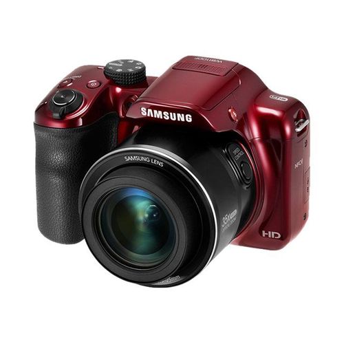Appareil photo Compact Samsung SMART Camera WB1100F Noir compact - 16.2 MP - 720 p - 35x zoom optique - Wi-Fi - rouge