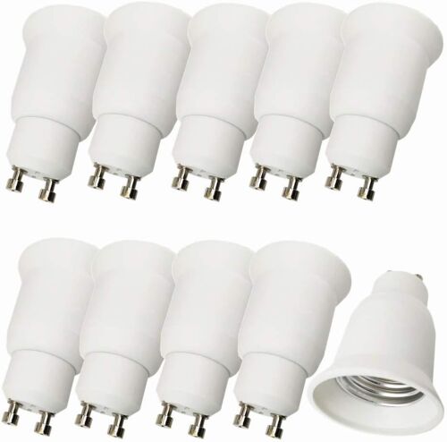 Kal-Lot De 10 Adaptateurs Gu10 Vers E27 Pour Lampes Led