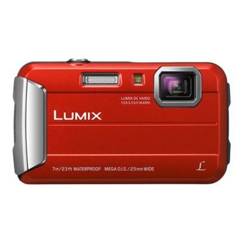 Appareil photo Compact Panasonic Lumix DMC-FT25 Rouge Appareil photo numérique - compact - 16.1 MP - 720 p - 4x zoom optique - sous-marin jusqu'à 7 m - rouge