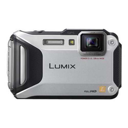 Panasonic Lumix DMC-FT5 - Appareil photo numérique - compact - 16.1 MP - 4.6x zoom optique - Leica - Wi-Fi, NFC - sous-marin jusqu'à 13 m - argent