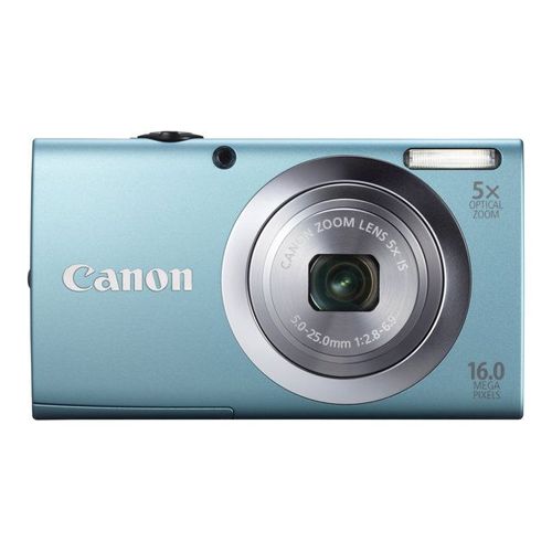 Appareil photo Compact Canon PowerShot A2400 IS Bleu compact - 16.0 MP - 720 p - 5x zoom optique - bleu