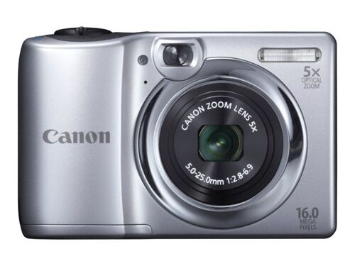 Appareil photo Compact compact - 16.0 MP - 720 p - 5x zoom optique - argent
