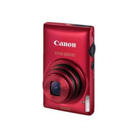 Appareil photo Compact Canon IXUS 220 HS Rouge compact - 12.1 MP - 1080p - 5x zoom optique - rouge