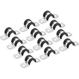 Lot De 12 Sangles De Fixation Pour Tuyau PVC 16mm (5/8") - Support Plastique 2 Trous - Neuf