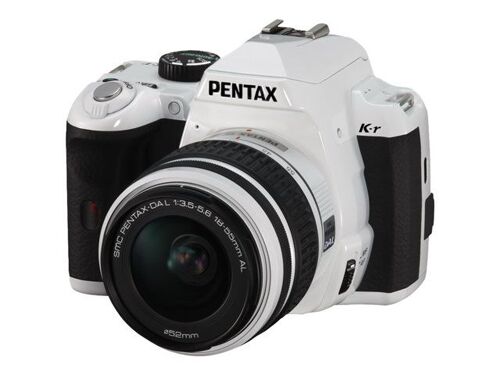 Appareil photo Reflex Pentax K-r + Objectif DA L 18-55 mm AL Appareil photo numérique - Reflex - 12.4 MP - APS-C - 720 p - 3x zoom optique objectif DA L 18-55 mm AL - IrDA - blanc