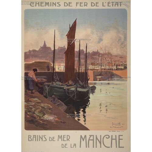 Affiche Bains De Mer De La Manche