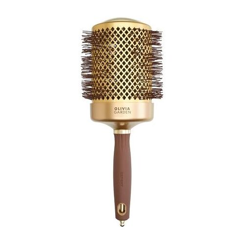 Olivia Garden Expert Blowout Shine Gold & Brown Hairbrush 80mm