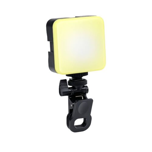 Grundig Lampe Selfie Clip¿On ¿ 100 Led ¿ 3 Modes Lumière ¿ Alimentation Usb¿C ¿ Clip Réglable ¿ Design Compact