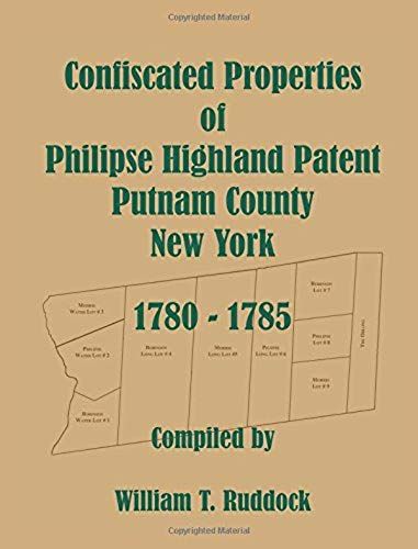Confiscated Properties Of Philipse Highland Patent, Putnam County, New York, 1780-1785