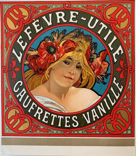 Affiche Gaufrette Vanille Lefèvre-Utile