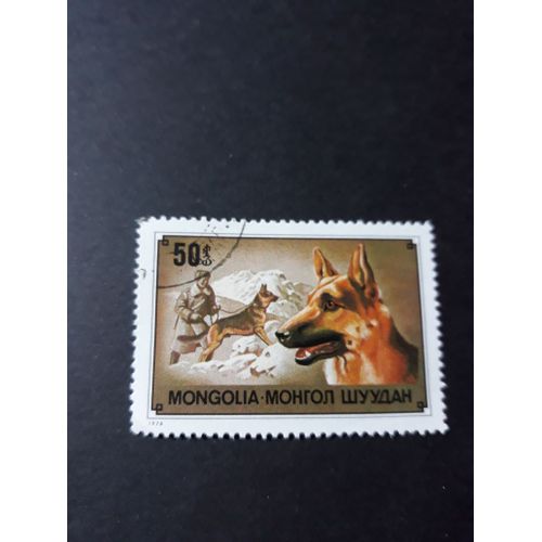 Timbre Chien Dog Mongolie Tp8
