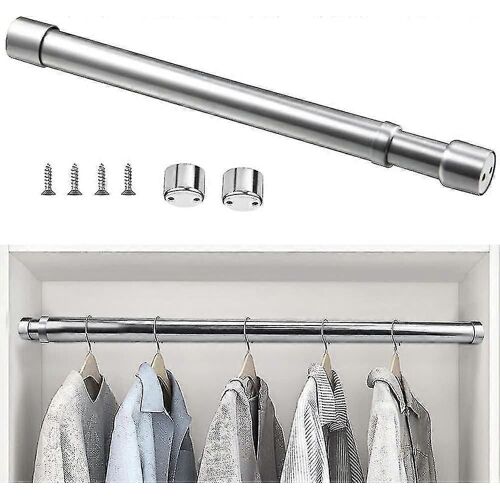 Tringle De Penderie Extensible En Acier Inoxydable De 33 À 51 Cm, Tringle À Rideau Télescopique Réglable Et Anticorrosion