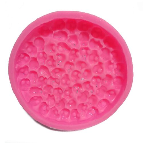 Moule En Résine Époxy Uv Pour Dessous De Verre, Motif Tête De Mort Et Fantôme, Fait À La Main, En Silicone, Pour Bricolage, Bijoux, Décoration D'intérieur, Outil De Moulage-Fg