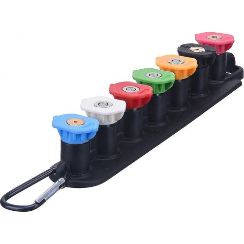 Buses de nettoyeur haute pression : 7 embouts de 1/4 po à connexion rapide avec verrouillage de base (yu-b)