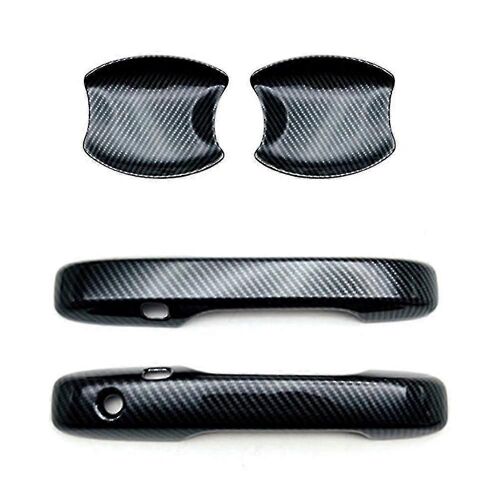 Autocollant De Garniture De Poignée De Porte Avant En Fibre De Carbone Pour Voiture, Compatible Avec Vezel 202 Hy