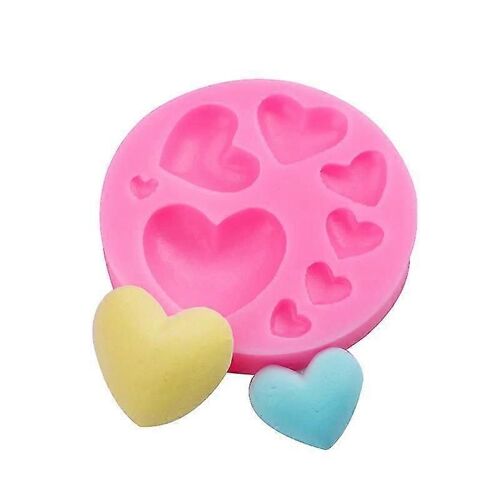 Moule En Silicone En Forme De Coeur 3d Pour Décoration De Gâteaux, Moule À Gelée, Moule Flexible, Moules À Bonbons