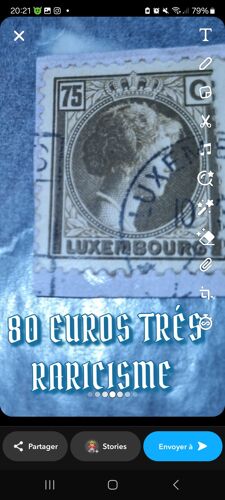 La Reine Duchesse 75 C Luxembourg Rare