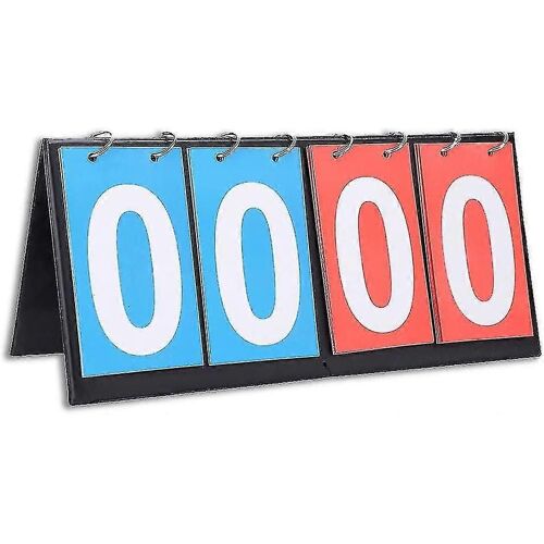 Tableau D'affichage Newway-Sports 2/3/4 Chiffres Portable Flip Scoreboards Sports Competition Score Board Table Top Score Counter Digital Scoreboard Compatible Ta