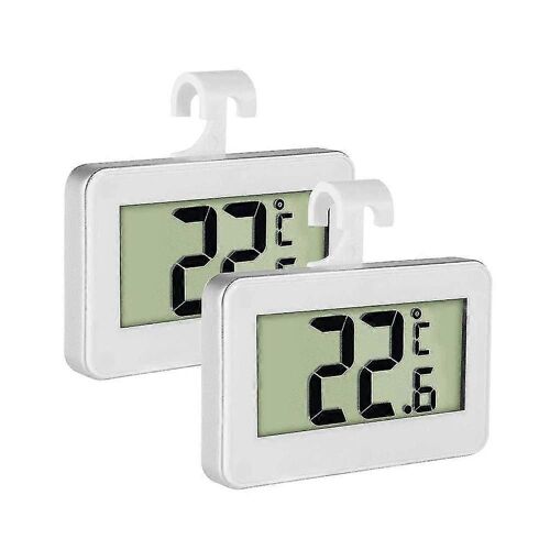 Lot de 2 thermomètres numériques LCD pour réfrigérateur et congélateur