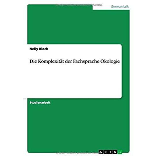 Die Komplexität Der Fachsprache Ökologie